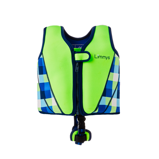 Premium Neoprene Swim Vest Green